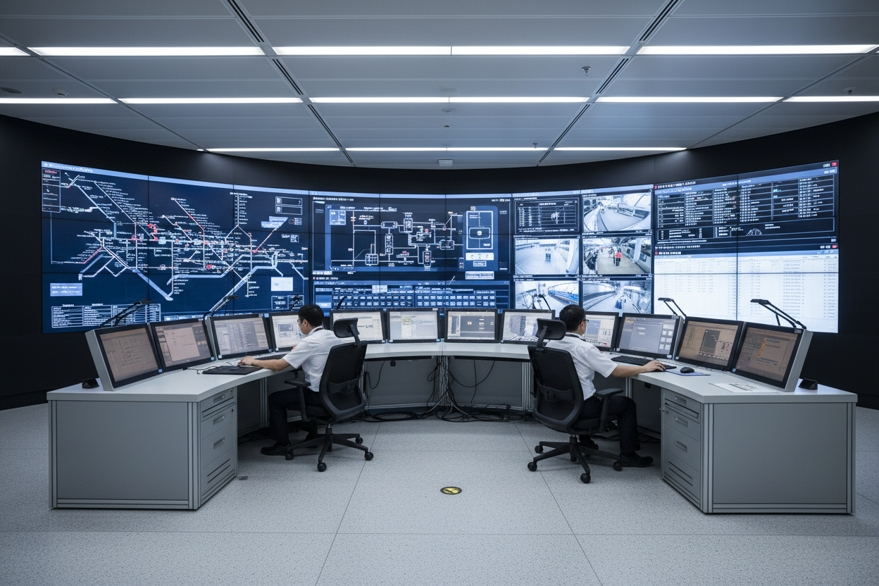 Singapore metro station control rooms adopt BASCO industrial panels to achieve integrated passenger information and station equipment automation management
