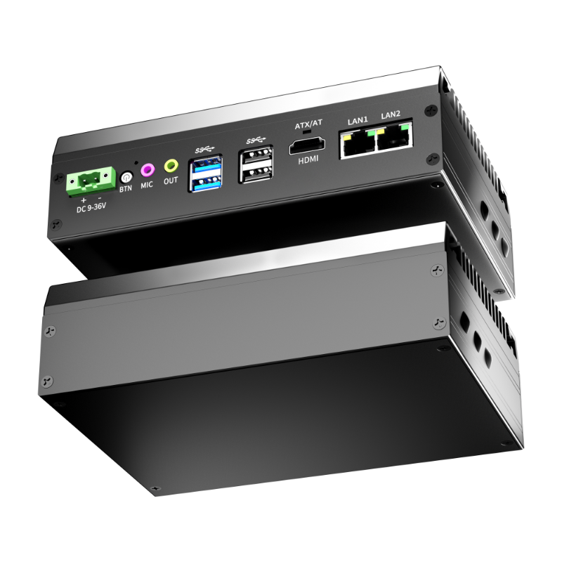 Mini Industrial PC BSC-MF-J6412-0C-2L Fan & Fanless  Support i3-1215U / i5-7200U / i5-1235U / i7-1255U optional