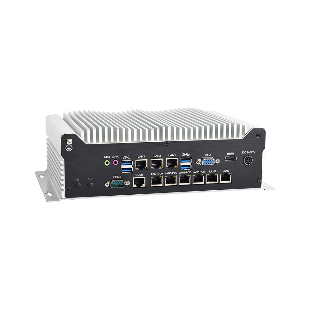 Industrial Box PC IBPC-1702H-9L2C4P-0P 9 LAN 2 COM 4 PoE