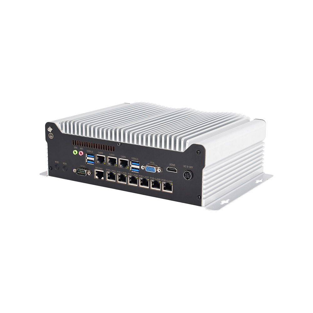 Industrial Box PC IBPC-1702H-9L2C6P-0P 9 LAN 2 COM 6 PoE