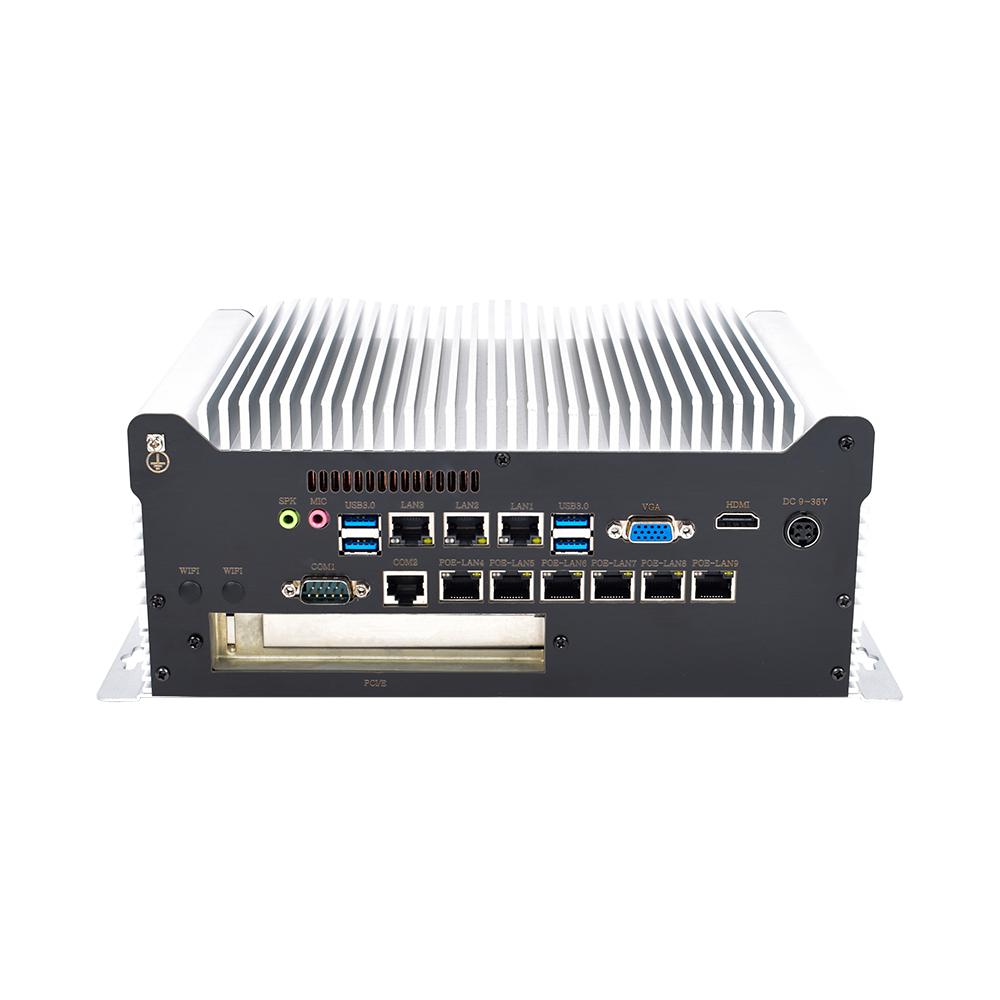 Industrial Box PC IBPC-1702H-9L2C6P-1P 9 LAN 2 COM 6 PoE
