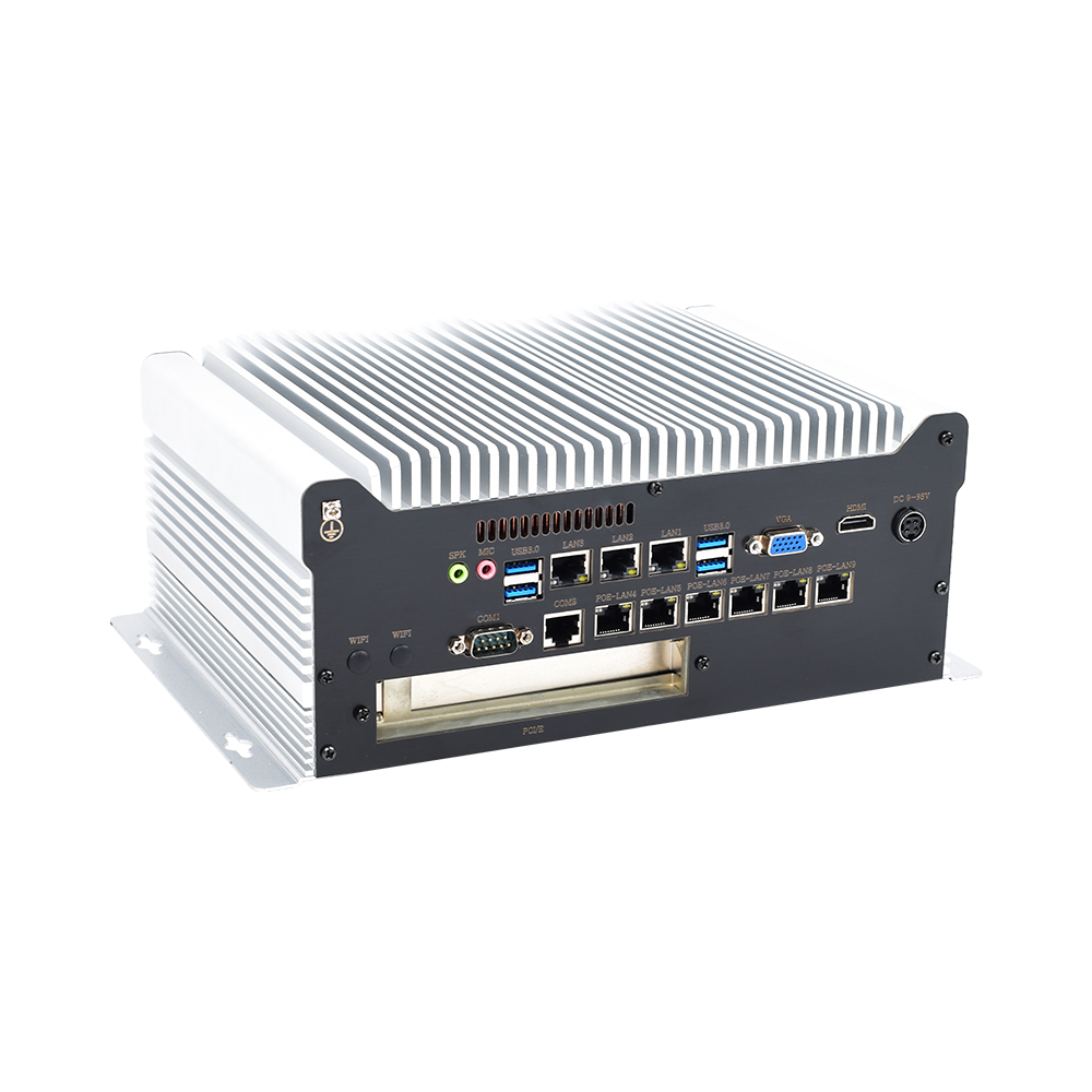 Industrial Box PC IBPC-1702H-9L2C6P-1P 9 LAN 2 COM 6 PoE