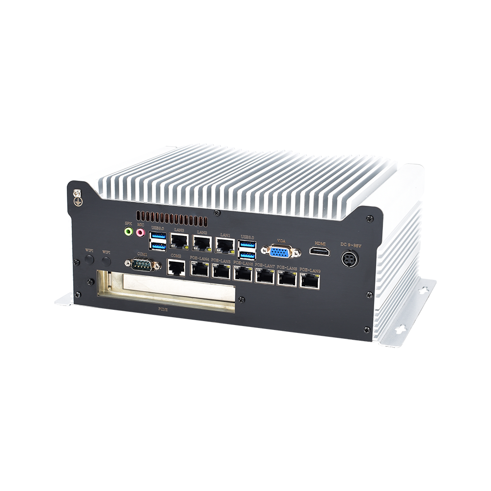 Industrial Box PC IBPC-1702H-9L2C6P-1P 9 LAN 2 COM 6 PoE