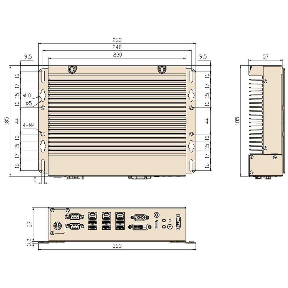 Flexible & Highly Expandable Industrial BOX PC IBPC-D6 Optional Interfaces High Cost-Effectiveness