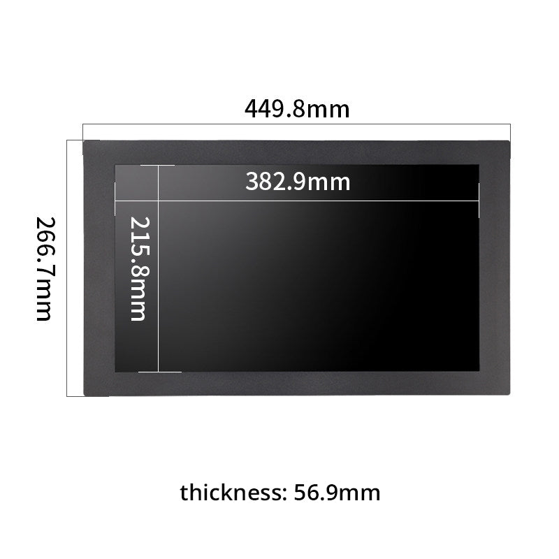 Industrial Embedded Panel Touch Screen Monitor IEPM 7" to 27" HD Capacitive or Resistive Touch