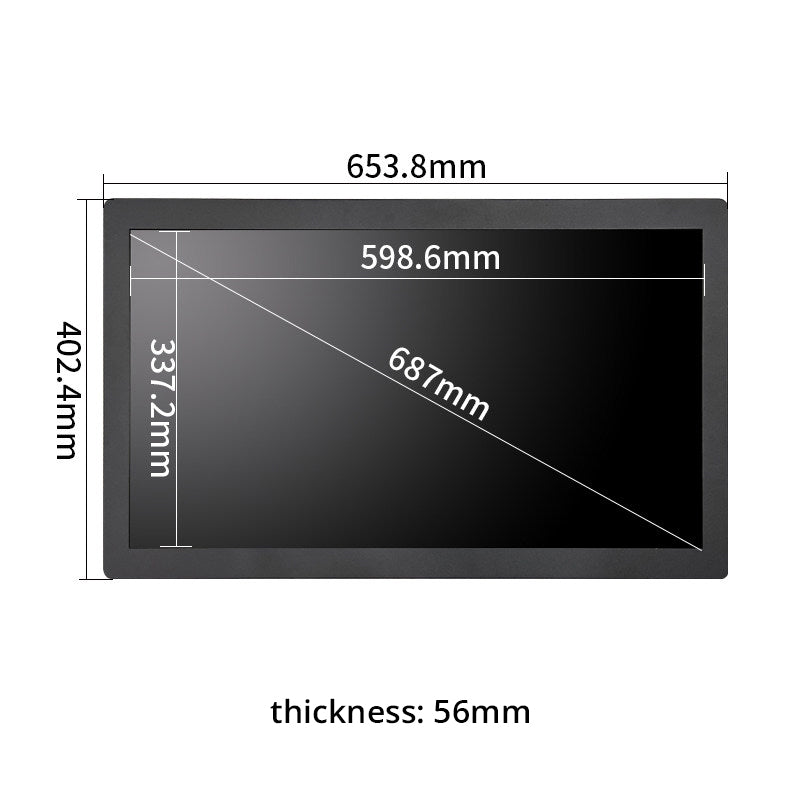 Industrial Embedded Panel Touch Screen Monitor IEPM 7" to 27" HD Capacitive or Resistive Touch
