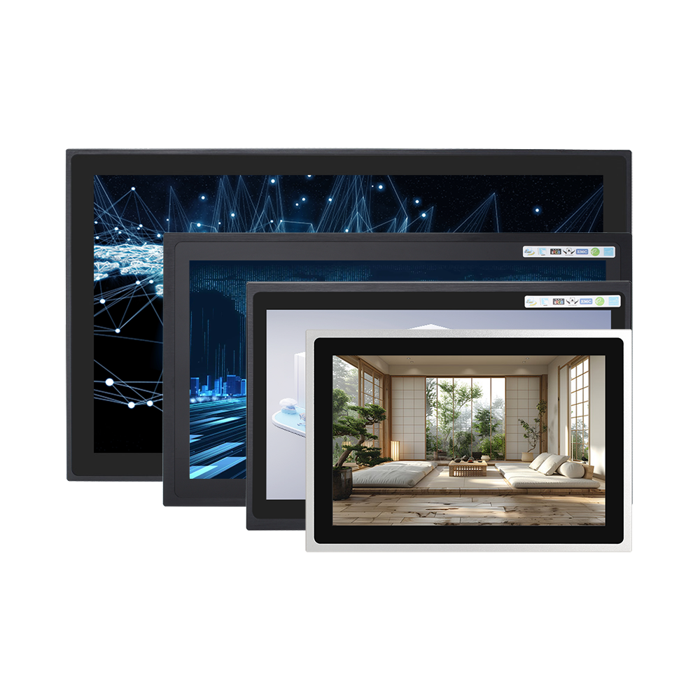 BASCO All in One Panel PC IPPC-25D4-4L6C Series Windows Linuxs 4 LAN 6 COM HDMI VGA