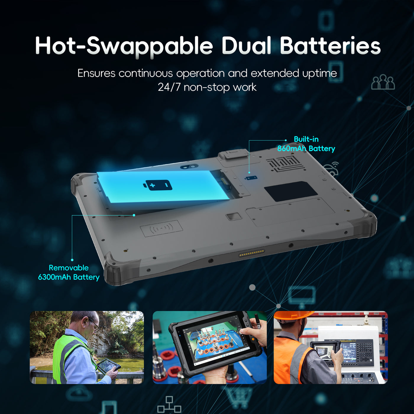 RTC1122A 12.2 inch Windows Rugged Tablet Computer