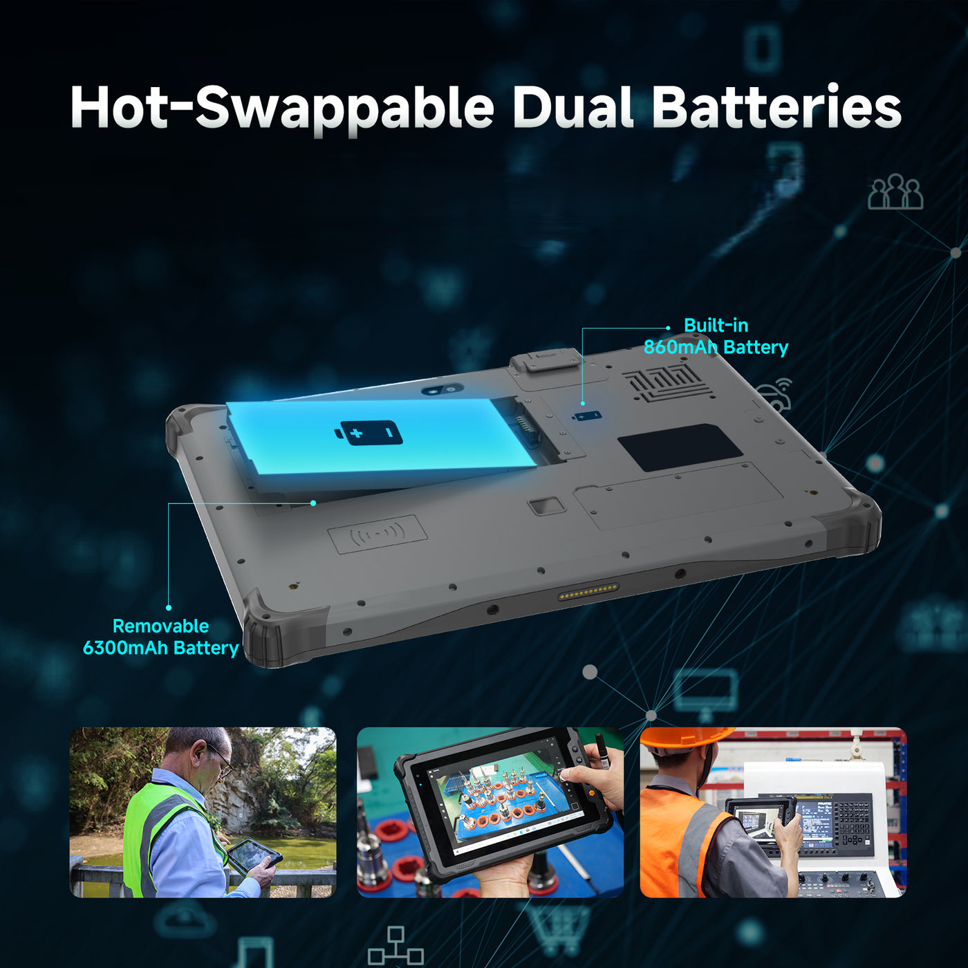 RTC1122J 12.2 inch Windows Rugged Industrial Tablet PC