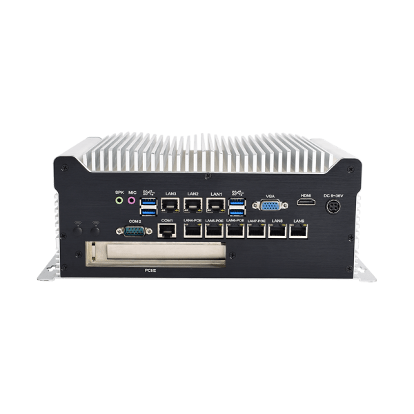 Industrial Box PC IBPC-1702H-9L2C4P-1P 9 LAN 2 COM 4 PoE--BASCO Industrial PC
