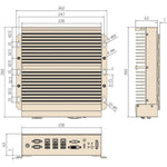 Customizable Interfaces by Slot Card Expandable Industrial BOX PC Dimension-BASCO Industrial PC