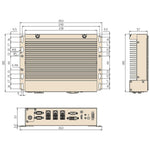 Customizable Interfaces by Slot Card Expandable Industrial BOX PC Dimension-BASCO Industrial PC