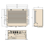 Customizable Interfaces by Slot Card Expandable Industrial BOX PC Dimension-BASCO Industrial PC
