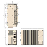 Customizable Interfaces by Slot Card Expandable Industrial BOX PC Dimension-BASCO Industrial PC