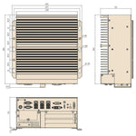 Customizable Interfaces by Slot Card Expandable Industrial BOX PC Dimension-BASCO Industrial PC