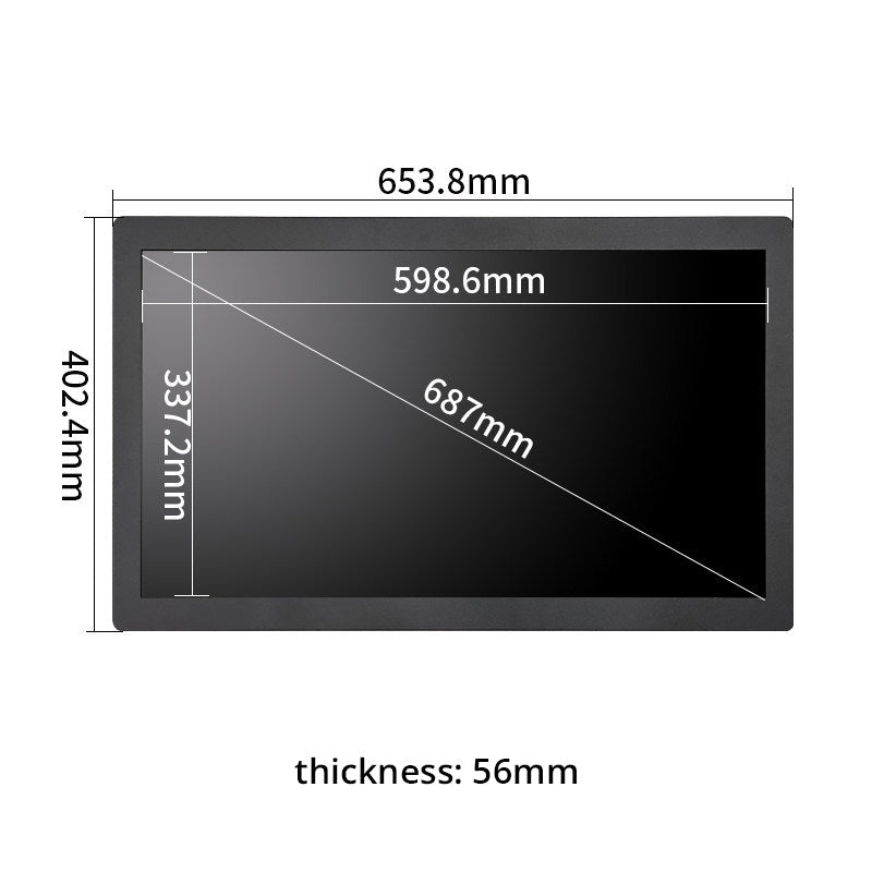 Industrial Embedded Panel Touch Screen Monitor IEPM 7" to 27" HD Capacitive or Resistive Touch--BASCO Industrial PC