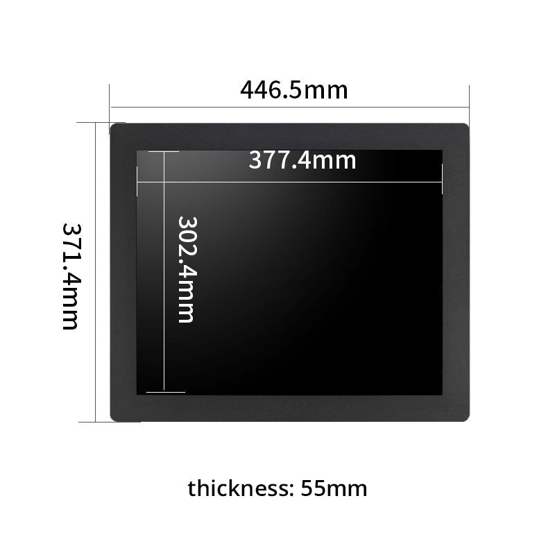 Industrial Embedded Panel Touch Screen Monitor IEPM 7" to 27" HD Capacitive or Resistive Touch--BASCO Industrial PC