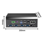 Mini Embedded PC BSC-MF-J6412-4C-2L Fan & Fanless Support i3-1215U / i5-7200U / i5-1235U / i7-1255U optional--BASCO Industrial PC