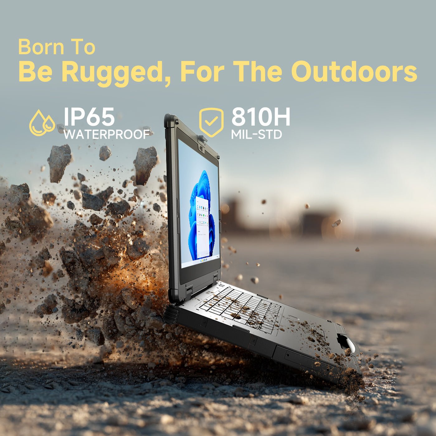 RLC1140M 14 inch Rugged Laptop Notebook PC MIL-STD-810H--BASCO Industrial PC