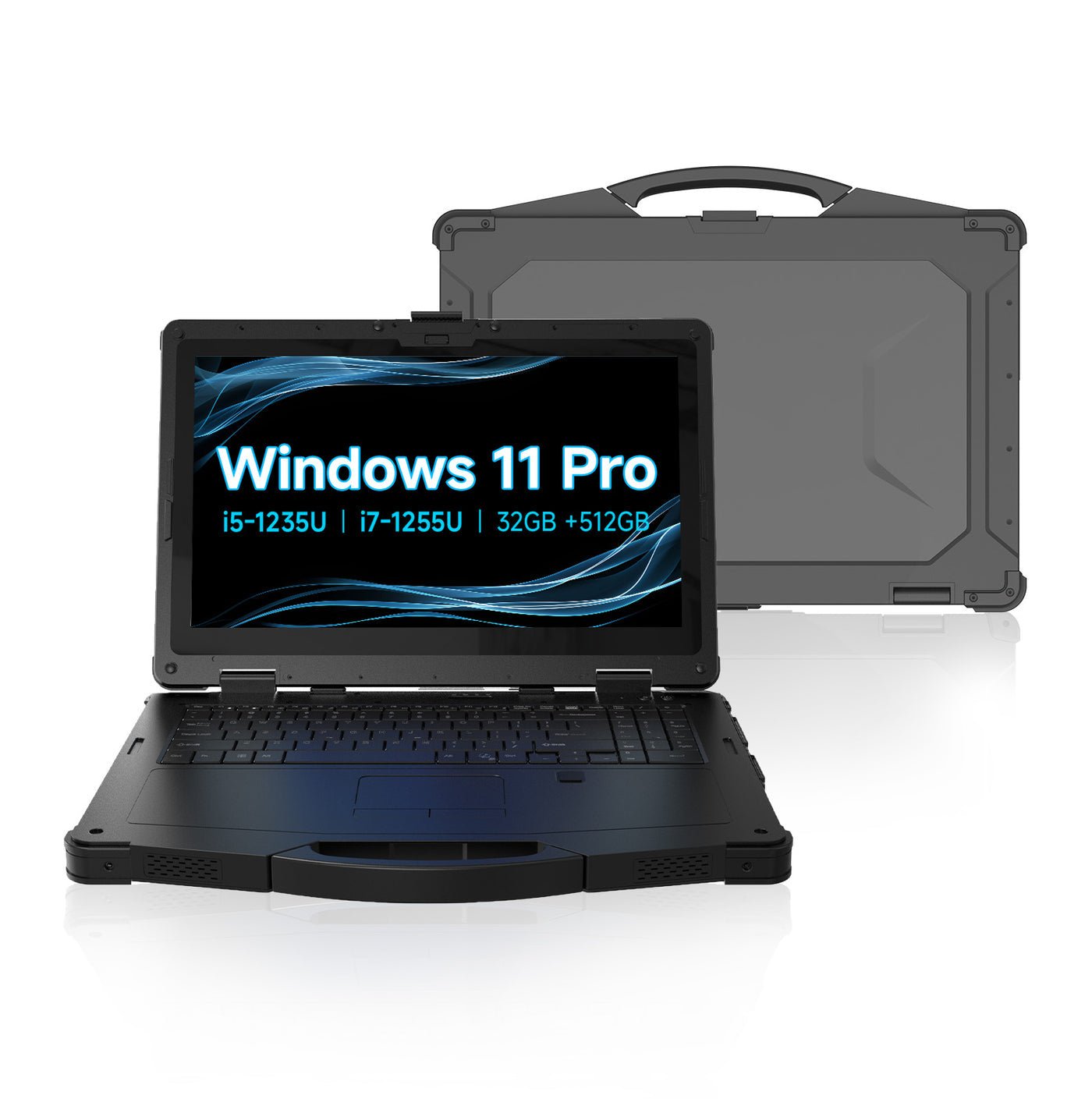 RLC1156A 15.6 inch Rugged Laptop Tablet for Harsh Environment--BASCO Industrial PC