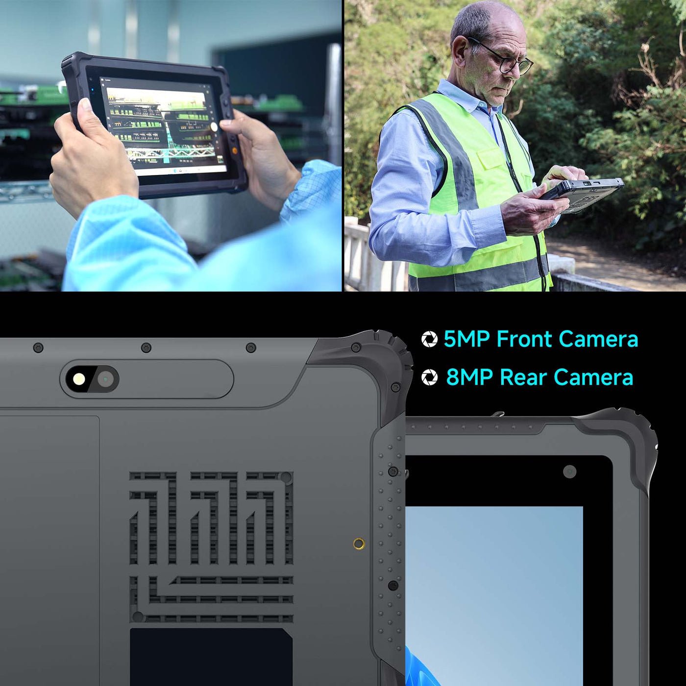 RTC1080J 8 inch Windows 11 Industrial Rugged Tablet PC--BASCO Industrial PC