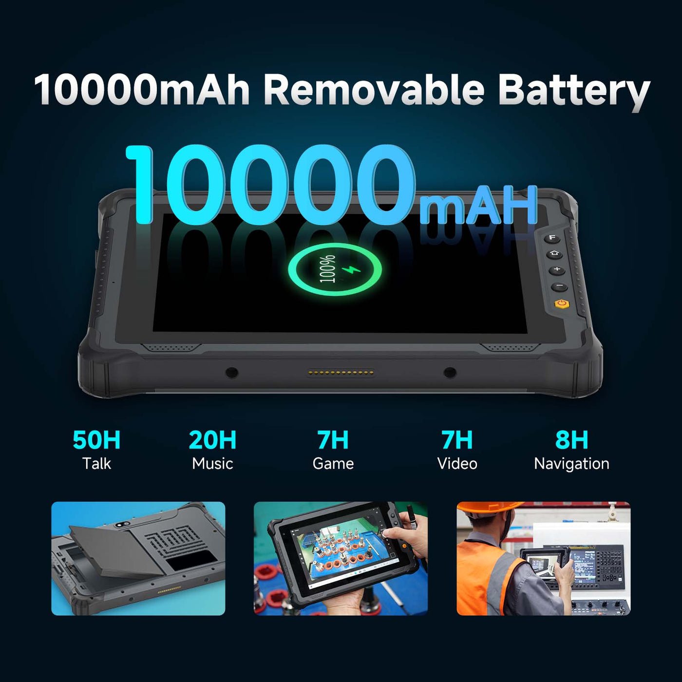 RTC1080T 8 inch Rugged Android Tablet PC--BASCO Industrial PC