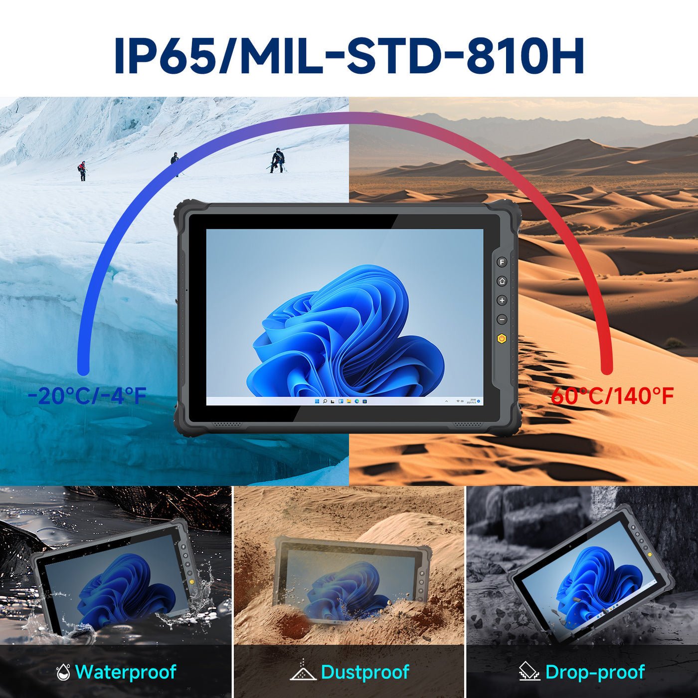 RTC1101T 10.1 inch Android Rugged Tablet PC--BASCO Industrial PC
